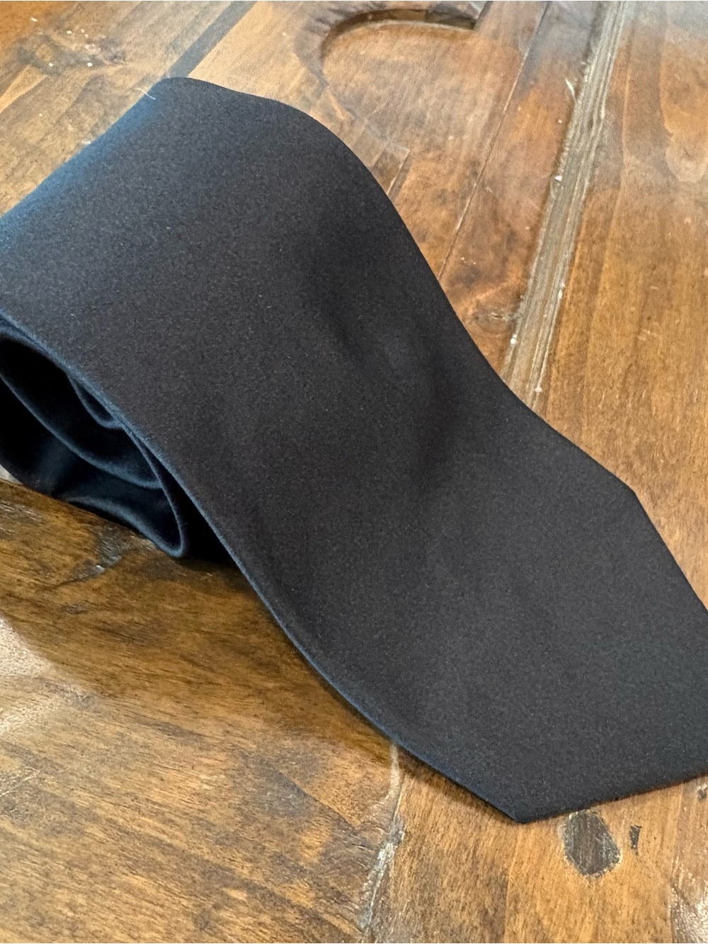 Hugo Boss Solid Black Silk Tie